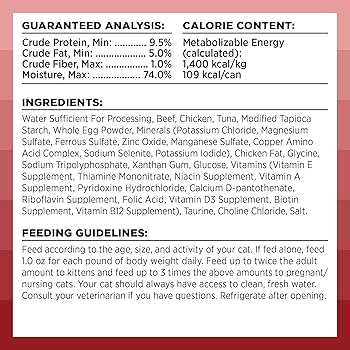 BIXBI Rawbble Beef Pate Cat Food - Grain-Free, High Protein, 2.75 oz Can