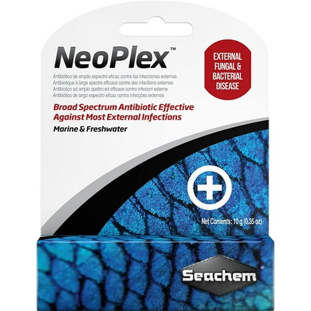 Seachem NeoPlex - Broad Spectrum Antibiotic for Fish - 10g - Treats External Infections