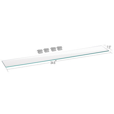 Aquatop Glass Lid & Clips for HCA-12G 12-Gallon Bookshelf Aquarium Tank