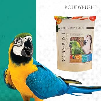 Roudybush California Blend Medium Bird Food - 10 lbs Pellets for Parrots & Birds