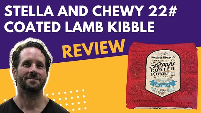 Stella & Chewy's Raw Coated Kibble Grass-Fed Lamb Recipe Dog Food, 22 lb, Grain-Free