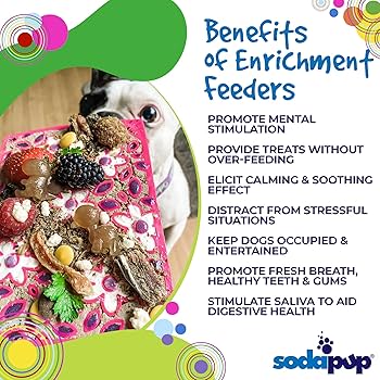 SodaPup Flower Power eMat - Small Pink Dog Lick Mat - Enrichment & Slow Feeder