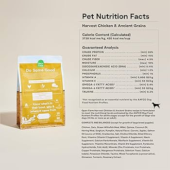 Open Farm Harvest Chicken & Ancient Grains Dry Dog Food, 22 lb