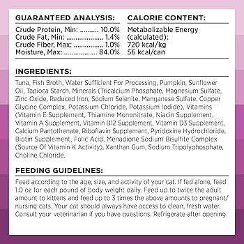 BIXBI Rawbble Shredded Tuna & Pumpkin Recipe Wet Cat Food, 2.75 oz Can