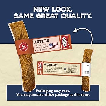 Primal Elk Antler Dog Chew - Extra Large, Long Lasting, Naturally Shed
