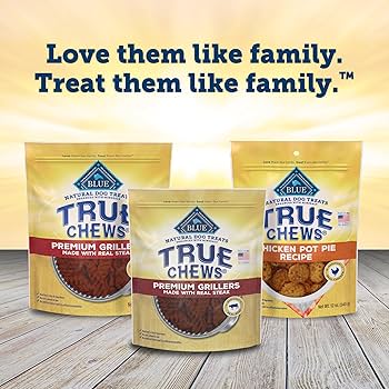 Blue Buffalo True Chews Premium Grillers Steak Dog Treats, 10 oz