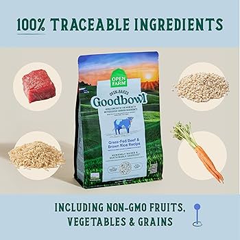 Open Farm Goodbowl Grass-Fed Beef & Brown Rice Dry Dog Food, 3.5 lb Bag