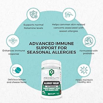 Nootie Progility Allergy & Immune Dog Supplement - 90 Soft Chews - Seasonal Allergy Relief & Immune Support