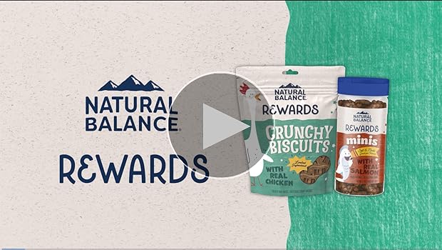 Natural Balance Rewards Crunchy Biscuits, Real Venison, Small Breed Dog Treats, 8 oz
