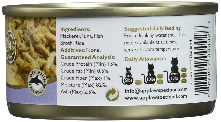 Applaws Cat Oceanfish Canned Food Topper - 2.47 oz Can - Wet Cat Food in Broth