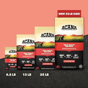 ACANA Heritage Red Meat Recipe Grain-Free Dry Dog Food, 13 lb Bag