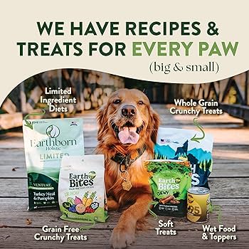 Earthborn Holistic Venture Turkey & Pumpkin, Limited Ingredient, Grain-Free Dry Dog Food, 4 lb Bag