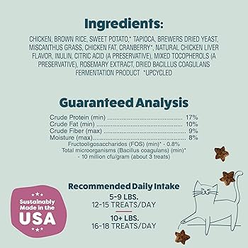Shameless Pets Cran You Say Chicken Crunchy Cat Treats, 2.5 oz