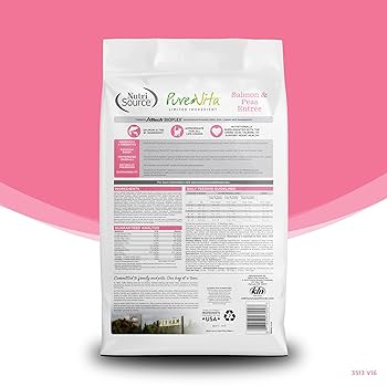 Pure Vita Grain-Free Salmon & Peas Entree Cat Food - 4 lb or 6.6 lb Bag