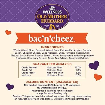Old Mother Hubbard Bac'N'Cheez Small Dog Biscuits, 20 oz Bag