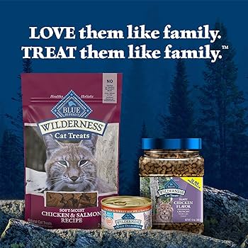 Blue Buffalo Wilderness Grain Free Soft-Moist Cat Treats, Chicken & Salmon, 2 oz
