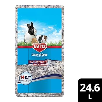 Kaytee Clean & Cozy Extreme Odor Control Small Animal Bedding, Gray, 24.6L