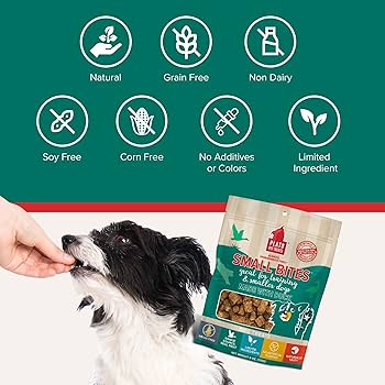 Plato Small Bites Duck Dog Treats - Grain-Free, Air-Dried, 6 oz