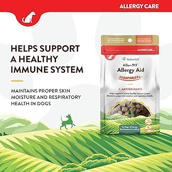 NaturVet Scoopables Aller-911 Dog Allergy Aid - Hickory Smoked Bacon Flavor - 11 oz