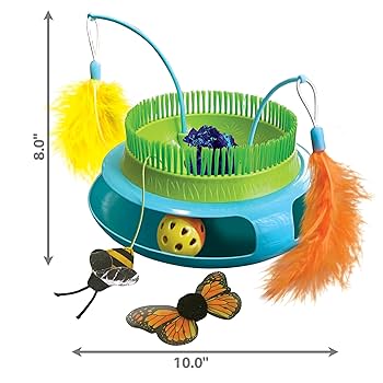 KONG Playground Garden Cat Toy - Interactive Activity Center with Catnip