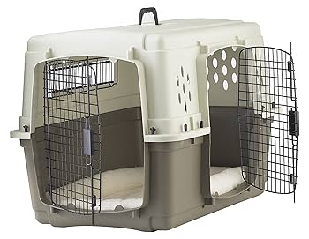 Pet Lodge Two Door Dog Crate - Medium, 33 x 22 x 23 in, Plastic, Travel Kennel