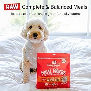 Stella & Chewy's Freeze-Dried Raw Super Beef Meal Mixers Dog Food Topper, 35 oz