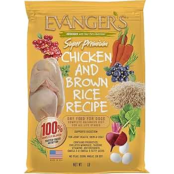 Evanger's Super Premium Chicken with Brown Rice Dry Dog Food - 33 lb Bag
