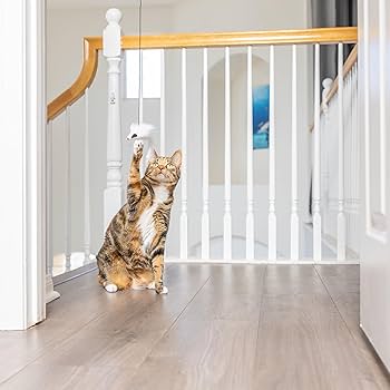 Ethical Pet SPOT A-Door-Able Bouncing Mouse Cat Toy - Interactive Plush Mouse with Catnip & Rattle