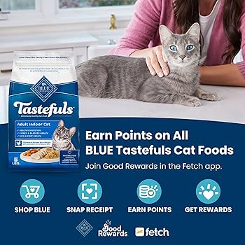 Blue Buffalo Tastefuls Sensitive Stomach Adult Dry Cat Food, Chicken & Brown Rice Recipe, 7 lb Bag