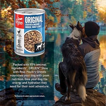 ORIJEN Original Stew Wet Dog Food, Chicken, Turkey & Eggs Recipe, 12.8 oz