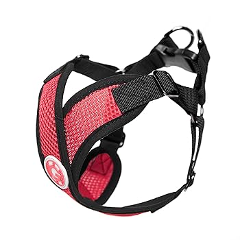 Gooby Comfort X Step-In Dog Harness - Red, X-Large - No Pull, Choke-Free