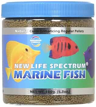 New Life Spectrum Naturox Marine Fish Food Pellets, 150g, 1-1.5mm Sinking Formula