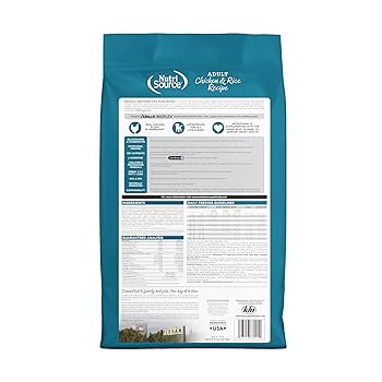 NutriSource Adult Chicken & Rice Small Bites Dry Dog Food - 15lb