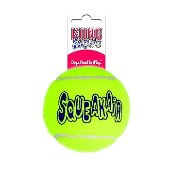 KONG AirDog Squeaker Tennis Ball Dog Toy Large