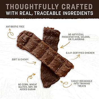 Earth Animal Wisdom Air-Dried Chicken Jerky Dog Treats - 4 oz