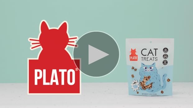 Plato Air-Dried Cat Treats Tuna & Salmon Recipe - 2.5oz (71g) Grain-Free, Healthy Cat Treats