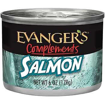 Evanger's Grain-Free Wild Salmon Wet Dog & Cat Food, 6 oz Can (Single or 24-Pack)