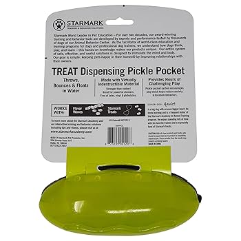 Starmark Everlasting Pickle Pocket Treat Ball - Large - Dog Toy