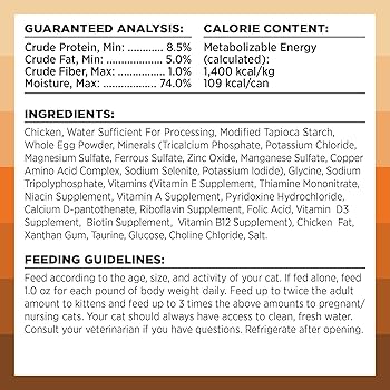 BIXBI Rawbble Chicken Pate Wet Cat Food, 2.75 oz - Grain Free, High Protein