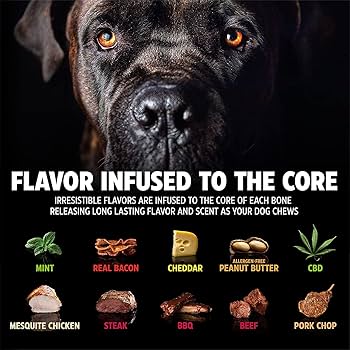 Pet Qwerks BarkBone Stick - Medium, Peanut Butter Flavored Nylon Dog Chew Toy