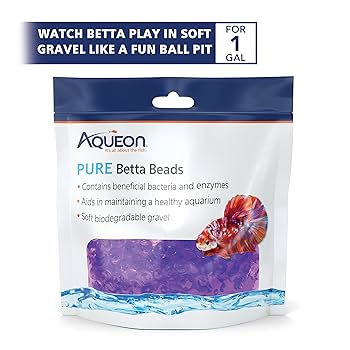 Aqueon Pure Betta Beads Purple, 350ml, Water Conditioner, One Pouch