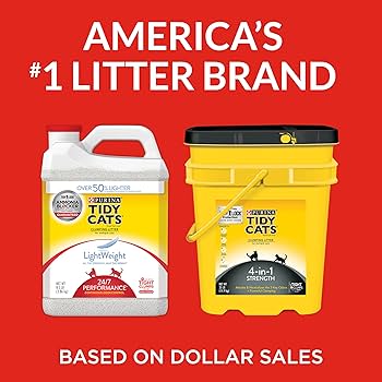Purina Tidy Cats 24/7 Performance Clumping Cat Litter - Multi-Cat, Scoopable, 20 lb