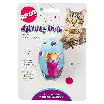 Ethical Pet SPOT Plush Jittery Fish Cat Toy Assorted 3"