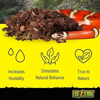 Exo Terra Forest Bark - Reptile Substrate - 8 Qt (8.8 L) - Natural & Biodegradable