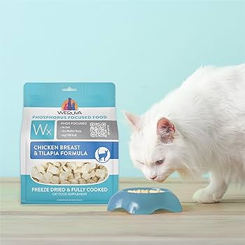Weruva Wx Phos Focused Freeze Dried Chicken & Tilapia Cat Food, Low Phosphorus, 7oz