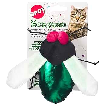Ethical Pet SPOT Buzzing Insect Cat Toy - 5" Assorted Catnip Toy