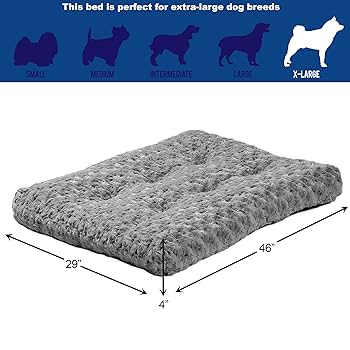 Midwest Quiet Time Ombre Swirl Pet Bed - Gray - 46" x 29" / 48" Charcoal Fur