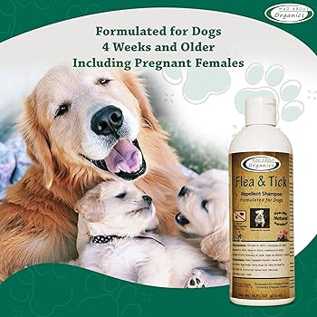 Mad About Organics Flea & Tick Shampoo for Dogs 16 oz