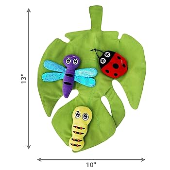 KONG Cat Pull-A-Partz Bugz Cat Toy - 4-in-1 Interactive Catnip Toy for Stalking, Batting, and Pouncing