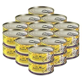 Fussie Cat Gold Chicken & Duck in Gravy, Grain-Free Wet Cat Food, 2.82 oz Can